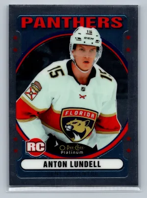 2021-22 O-Pee-Chee OPC Platinum Retro #R-98 Anton Lundell - Florida Panthers
