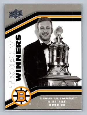 2023-24 Upper Deck Boston Bruins Centennial Trophy Winners LINUS ULLMARK #180 NM