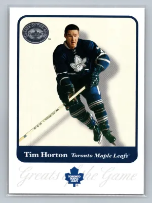Tim Horton 2001 Fleer Greats of the Game #30 Toronto Maple Leafs