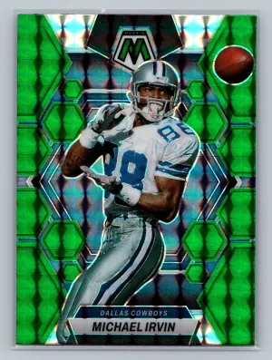 2023 Panini Mosaic #62 Michael Irvin Green Mosaic