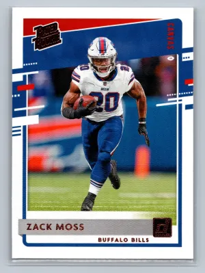 Zack Moss 2020 Panini Donruss Canvas Rated Rookie RC #330