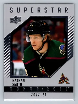 2022-23 UD Series 2 Honor Roll #HR74 Nathan Smith - Arizona Coyotes