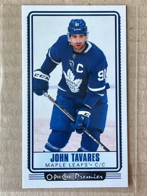 2021-22 OPC O-Pee-Chee Premier Tallboys #P-8 John Tavares - Toronto Maple Leafs