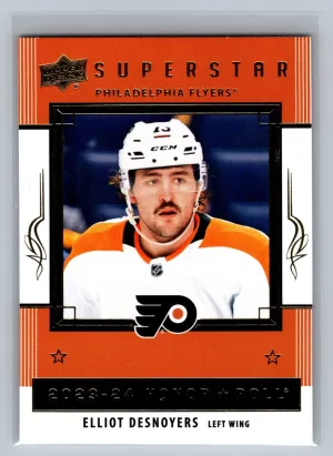 23-24 UD Series 2 Hockey Rookie Superstar Honor Roll HR45 Elliot Desnoyers