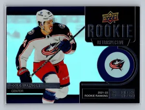 2022-23 Upper Deck Series 1 Rookie Retrospective Cole Sillinger Rookie #RR-7
