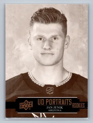 2021-22 Upper Deck UD Portraits Rookies #P-64 Jan Jenik - Arizona Coyotes