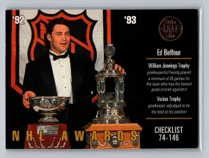 1992-93 Leaf - Ed Belfour #175 Checklist