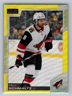 2020-21 O-Pee-Chee Platinum - Nick Schmaltz #115 Neon Yellow Surge