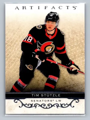 2021-22 UD Artifacts Base #29 Tim Stutzle - Ottawa Senators
