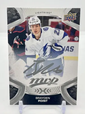 2021-22 MVP Base Silver Script #186 Brayden Point - Tampa Bay Lightning