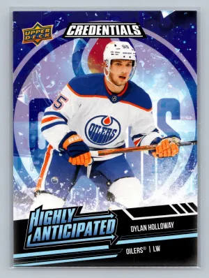 2022-23 Upper Deck Credentials DYLAN HOLLOWAY Highly Anticipated #HA-8 NM