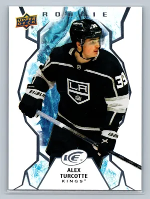2021-22 UD Ice Base Rookies #143 Alex Turcotte - Los Angeles Kings