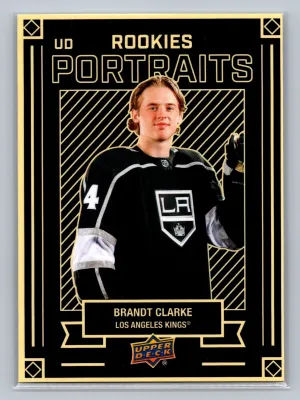 ✅ 2022 UD Portraits Brandt Clarke #P-71 Los Angeles Kings