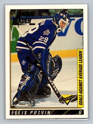 1993-94 Topps Premier FELIX POTVIN League Leader #111 NM