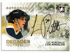 2010-11 In The Game Decades - 1980s Series Luc Robitaille Auto #A-LRO