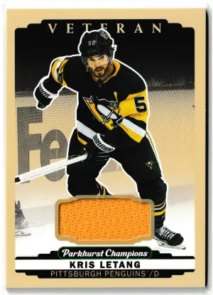 2022-23 Upper Deck Parkhurst Champions Kris Letang Veteran Game Used Jersey #203