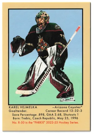 2022-23 Parkhurst Champions Karel Vejmelka 51 Retro Mini Parkie #R-50