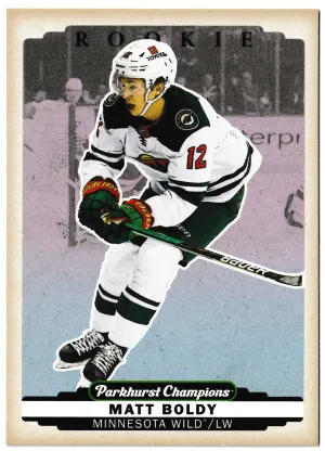 2022-23 Upper Deck Parkhurst Champions Matt Boldy SP Rookie Color Variant #324