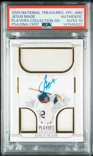 2025 Panini National Treasures Player's Collection Signatures Jesus Made