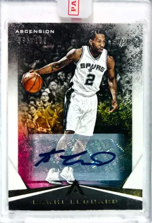 2017-18 Panini Ascension Kawhi Leonard Auto /100