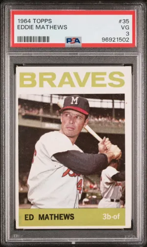 1964 Topps Eddie Mathews PSA 3 #35