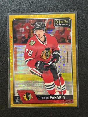 2016-17 Upper Deck OPC Platinum Artemi Panarin Seismic Gold /50 #33