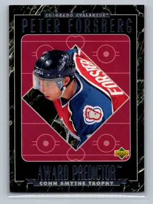 1995-96 Upper Deck Award Predictor PETER FORSBERG #R54 NM