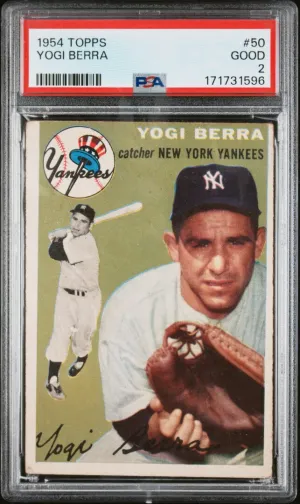 1954 Topps #50 Yogi Berra PSA 2