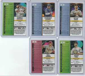 2025 Topps Chrome Cosmic Refractor Lot Green Dust Refractor & Nucleus See List back