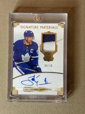 2019-20 Upper Deck The Cup Signature Materials Patch Auto /10 John Tavares