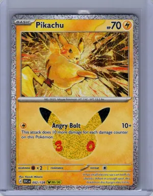 ME: 30th Celebration #052/128 Pikachu
