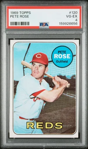 1969 Topps Pete Rose PSA 4 #120
