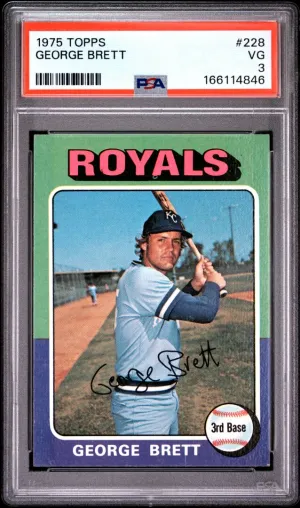 1975 Topps George Brett PSA 3 #228