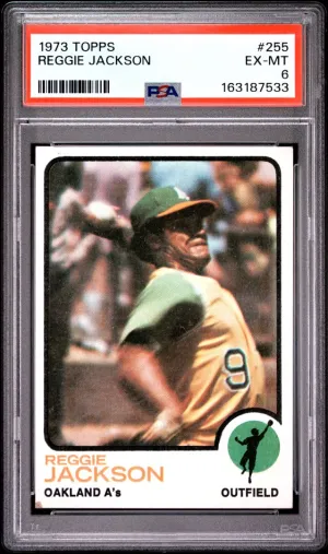 1973 Topps Reggie Jackson PSA 6 #255