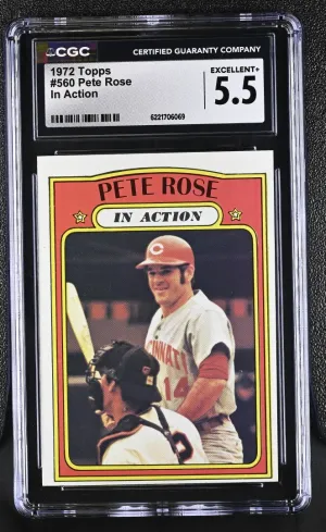 1972 Topps Pete Rose #560 CGC 5.5