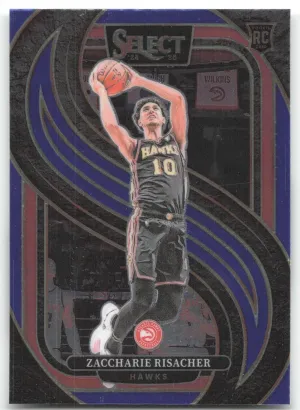Zaccharie Risacher RC 2024-25 Panini Select Blue (Retail) Hawks