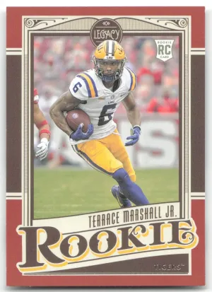 Terrace Marshall Jr. Rookie 2021 Panini Legacy Red #/299 LSU Tigers