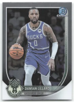 Damian Lillard 2025-26 Bowman Chrome Milwaukee Bucks