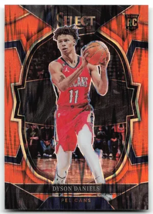 Dyson Daniels Rookie 2022-23 Panini Select Orange Flash Prizms Pelicans