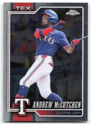 Andrew McCutchen 2026 Topps Chrome Texas Rangers