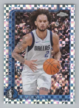Dereck Lively II 2025-26 Topps Chrome X-Fractor Dallas Mavericks