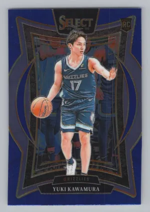 Yuki Kawamura Rookie 2024-25 Panini Select Blue (Retail) Memphis Grizzlies