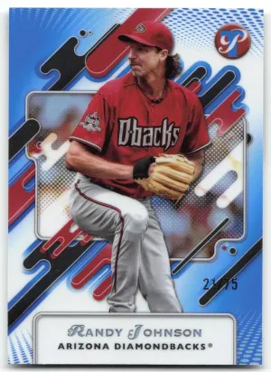 Randy Johnson 2025 Topps Pristine Blue Refractors #/75 Arizona Diamondbacks