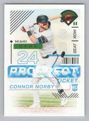 Connor Norby 2024 Panini Prospect Edition Miami Marlins