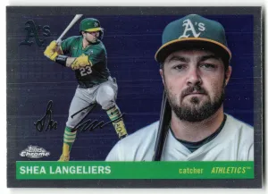 Shea Langeliers 2025 Topps Chrome Platinum Athletics
