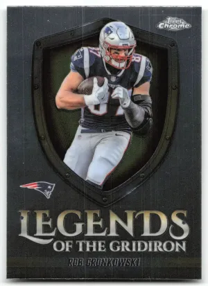 Rob Gronkowski 2025 Topps Chrome Legends of the Gridiron New England Patriots