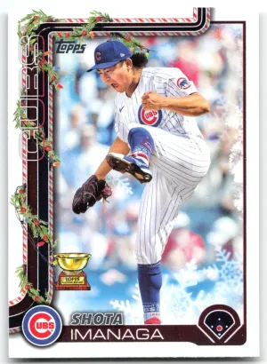 Shota Imanaga 2025 Topps Holiday Chicago Cubs
