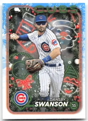 Dansby Swanson 2024 Topps Holiday Chicago Cubs