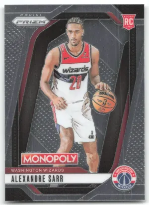 Alexandre Sarr RC 2024-25 Panini Prizm Monopoly Wizards