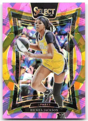Rickea Jackson 2025 Panini Select WNBA Pink Ice Prizms Los Angeles Sparks